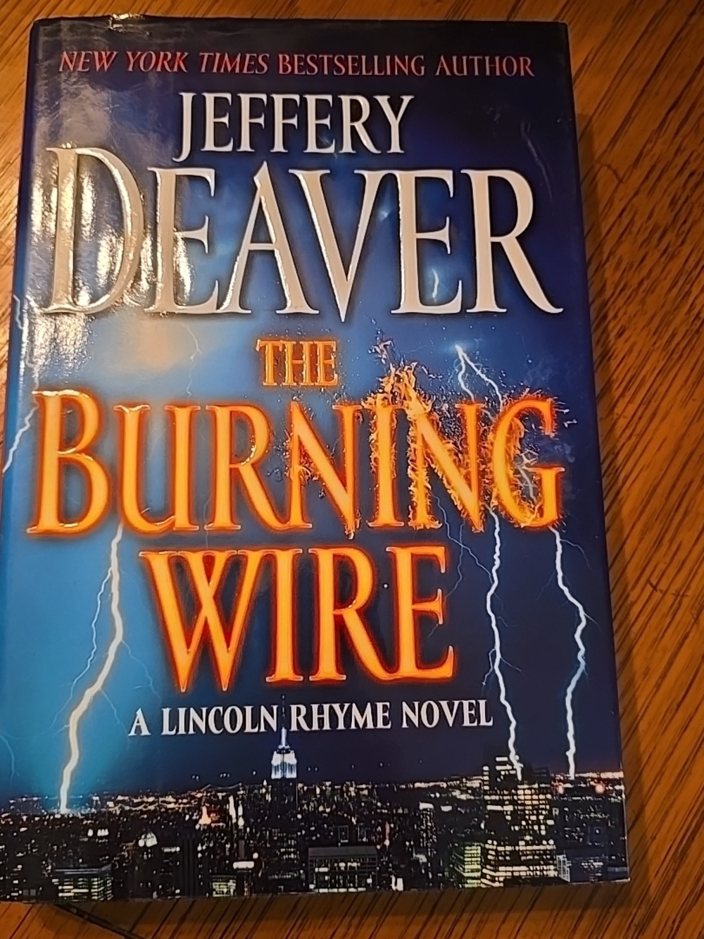 Jeffery Deaver "The Burning Wire" Hardcover Novel